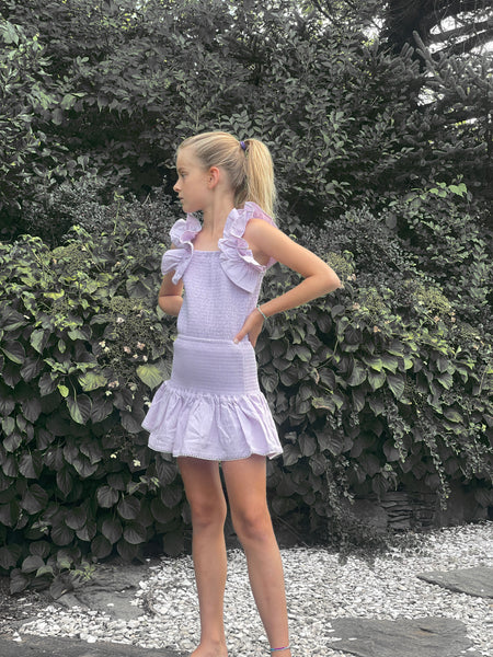 Lavender Smocked Tank Top