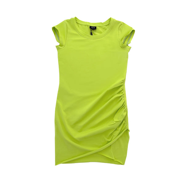 Neon Green Jersey Dress – Little Olin