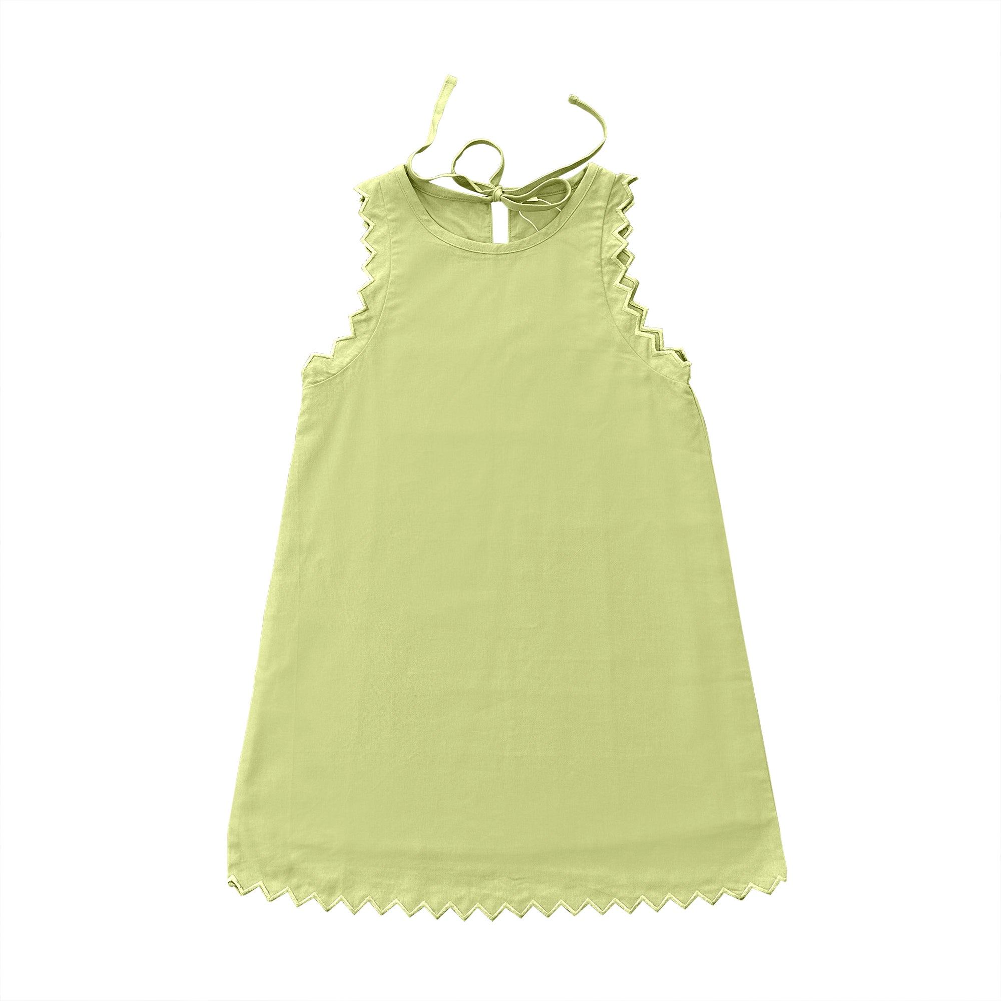 AS24 Yellow/Green Embroidered Dress