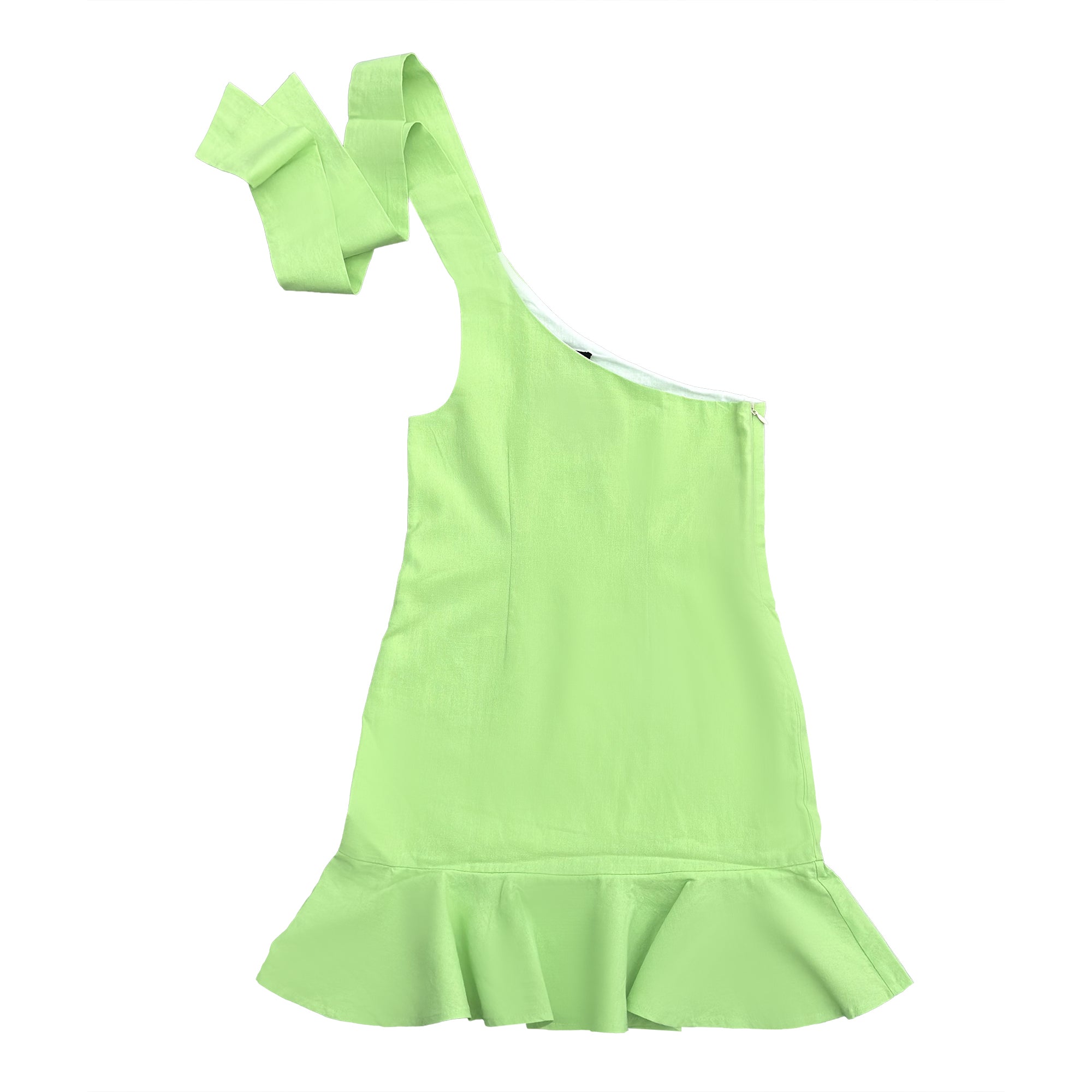 AS24 Green One Shoulder Dress