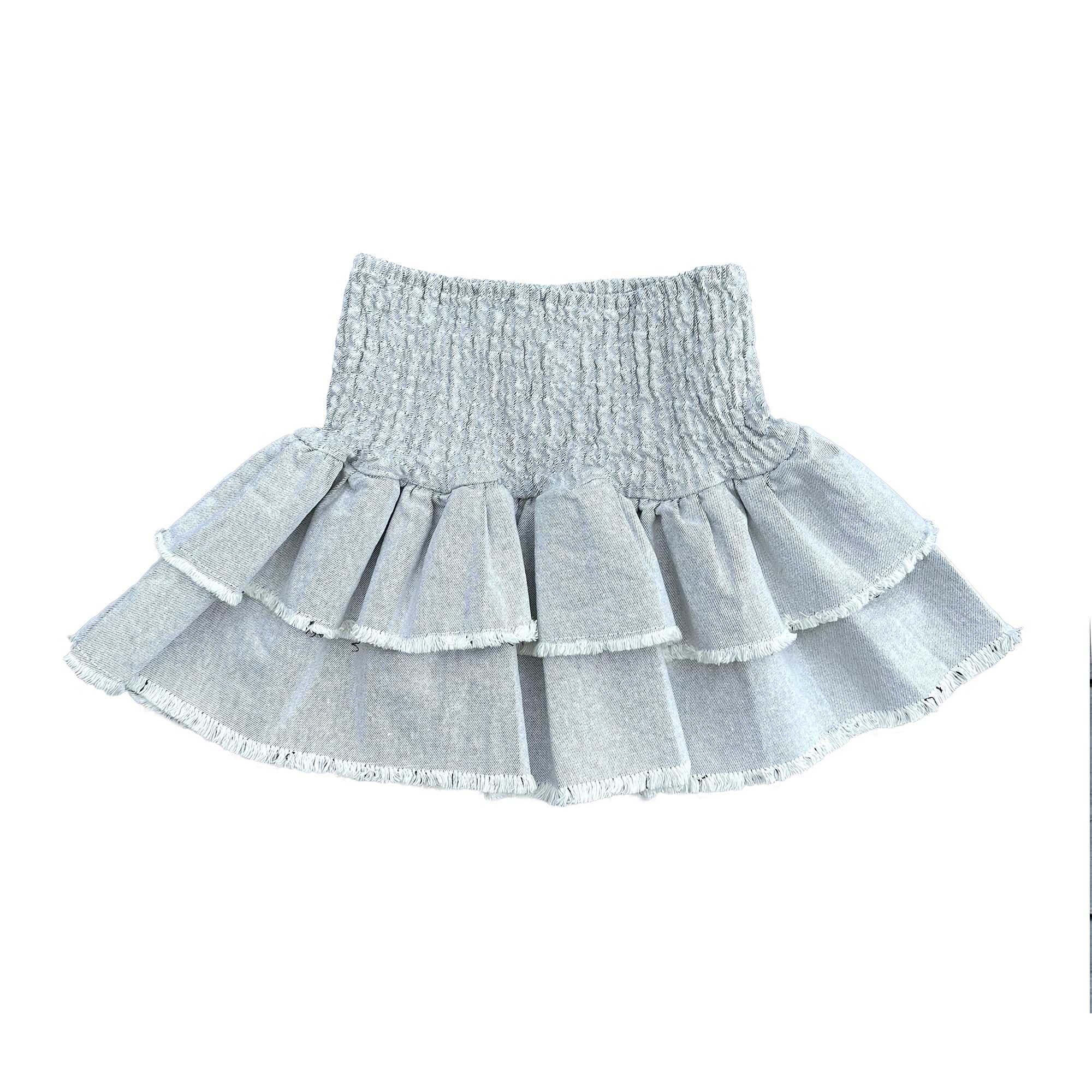 Blue Ruffle Skirt