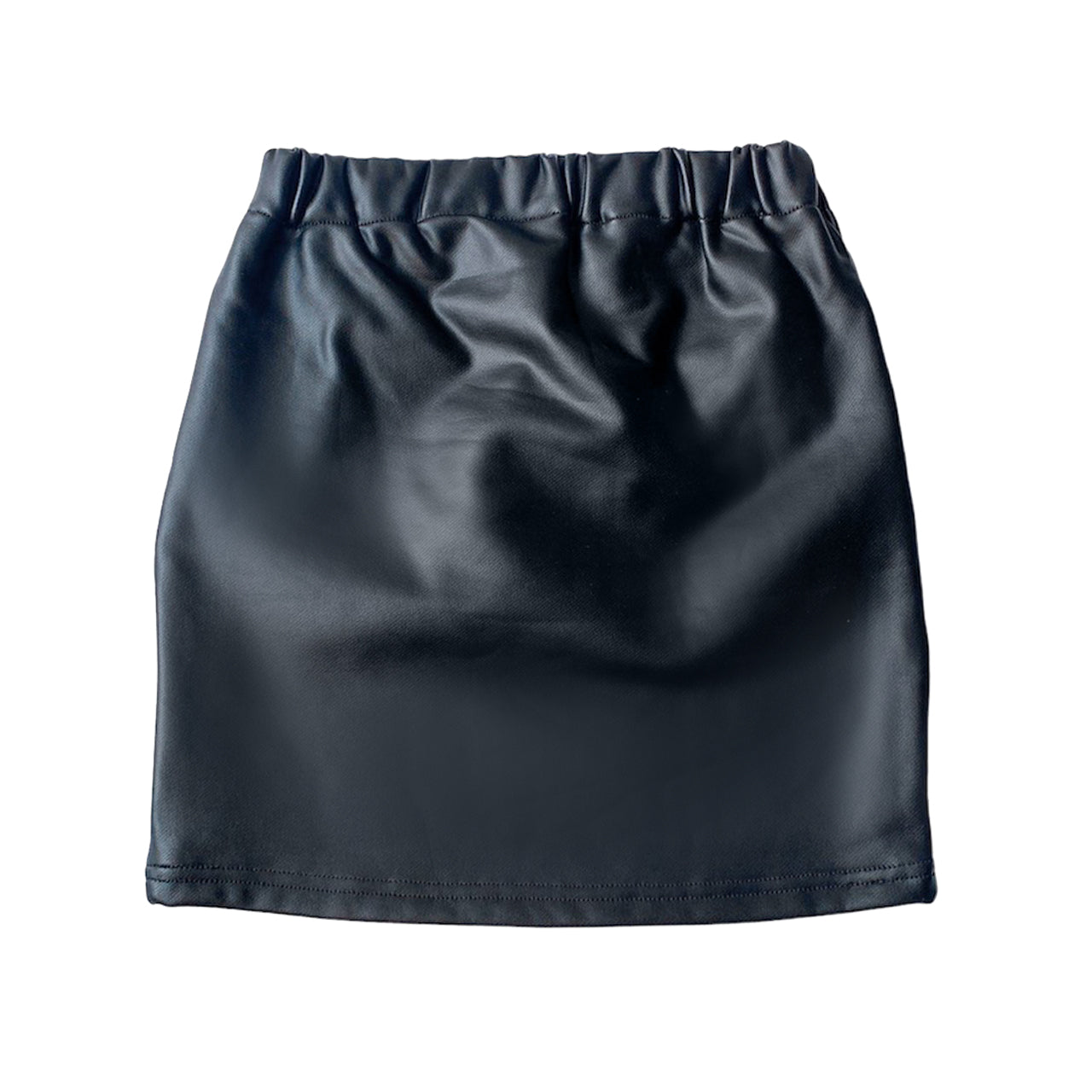 Black Faux Leather Skirt